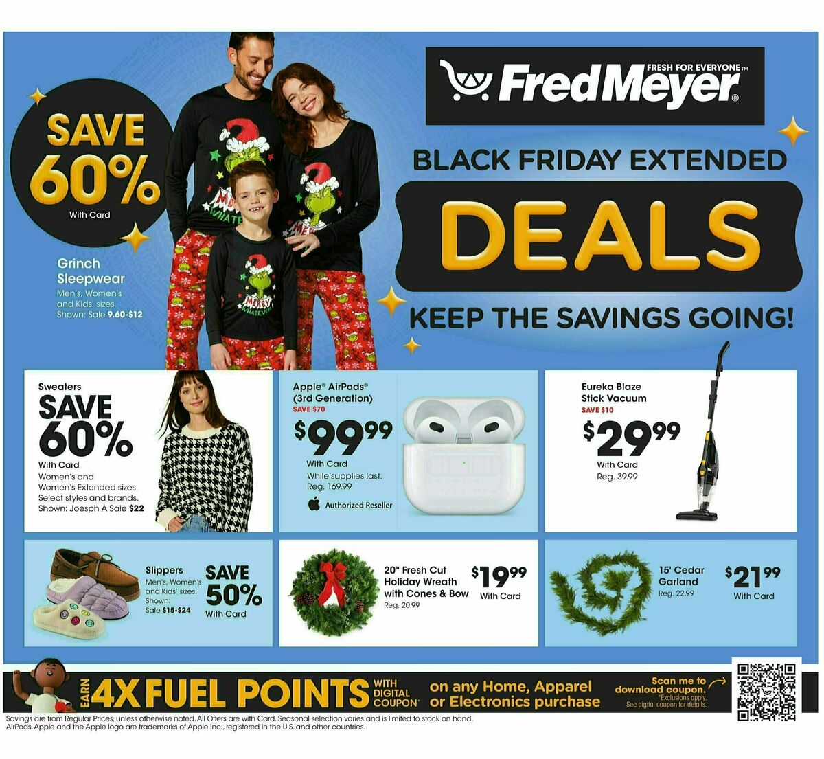 Fred Meyer Black Friday Extended Weekly Ad from December 1