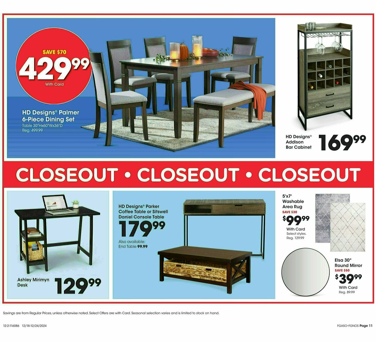 Fred Meyer Home & Apparel Weekly Ad from December 18