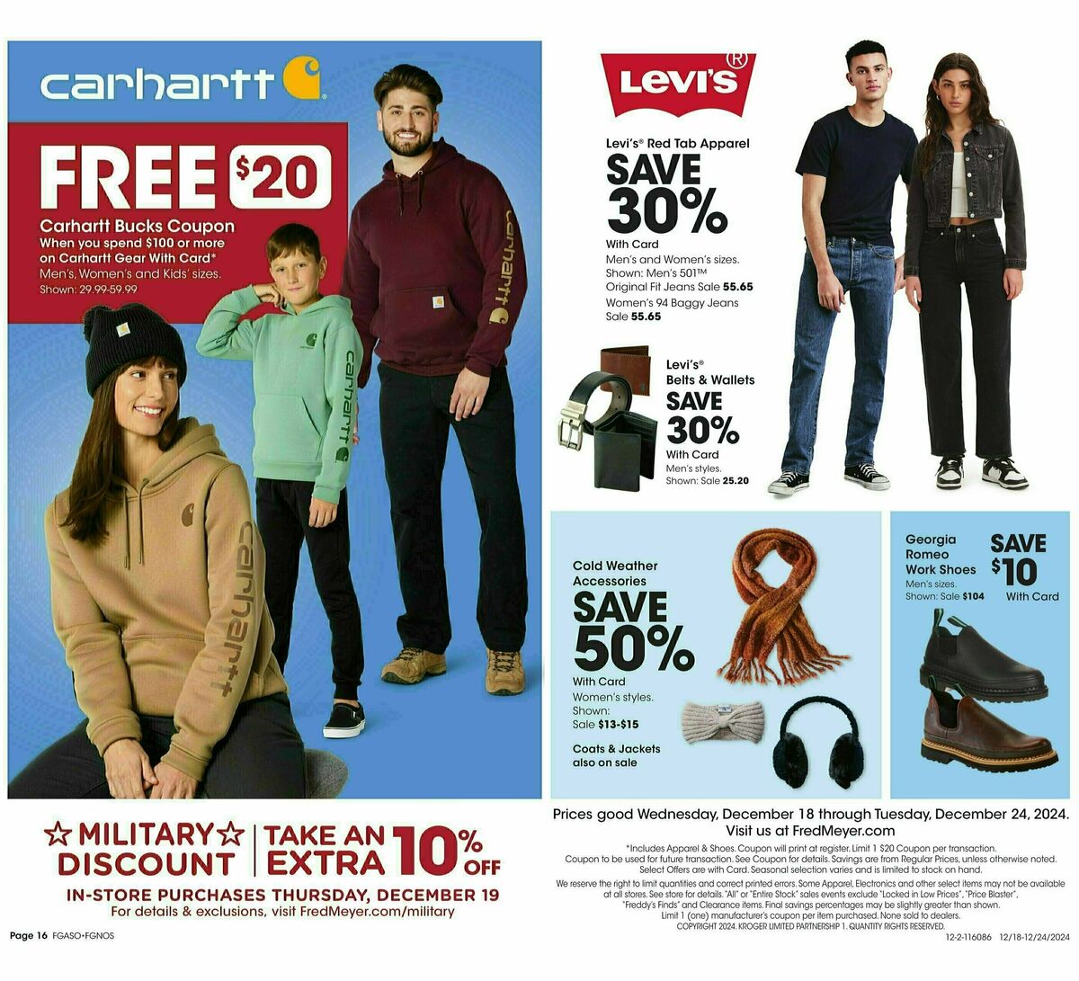 Fred Meyer Home & Apparel Weekly Ad from December 18