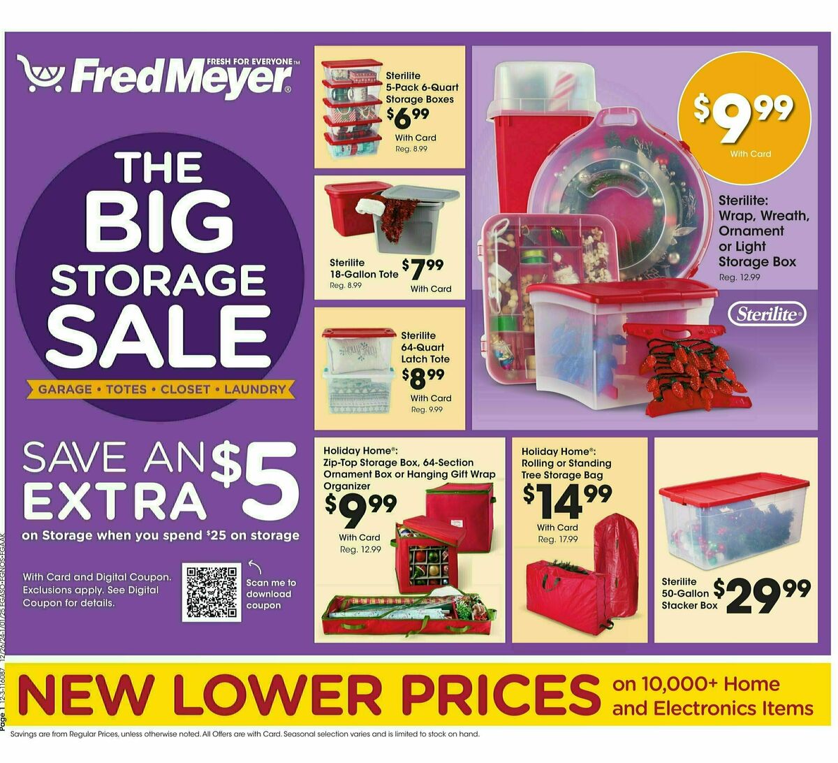 Fred Meyer Home & Apparel Weekly Ad from December 26