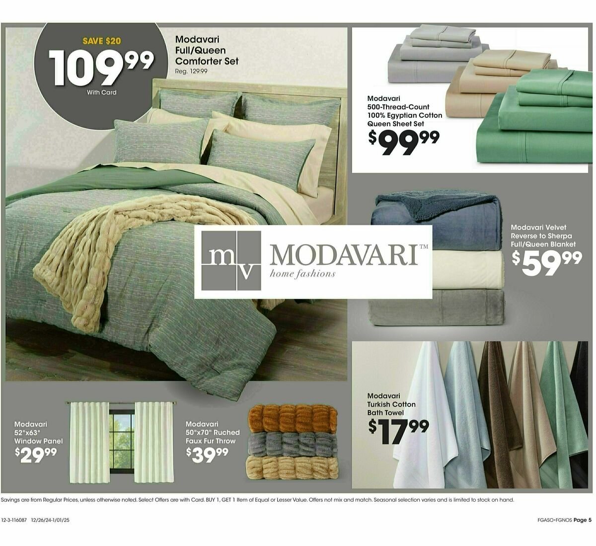 Fred Meyer Home & Apparel Weekly Ad from December 26