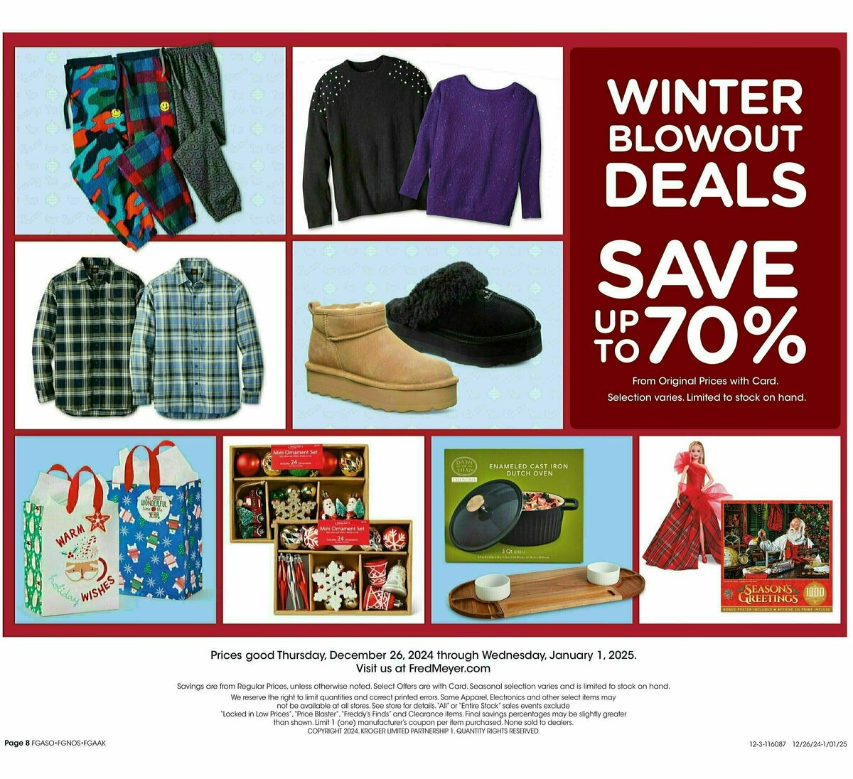 Fred Meyer Home & Apparel Weekly Ad from December 26