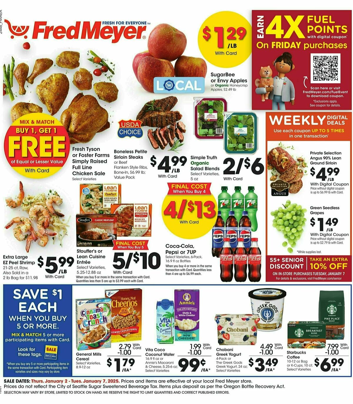 Fred Meyer Weekly Ad from January 2