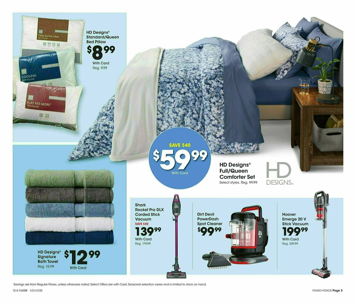 Fred Meyer Home & Apparel Weekly Ad from January 2