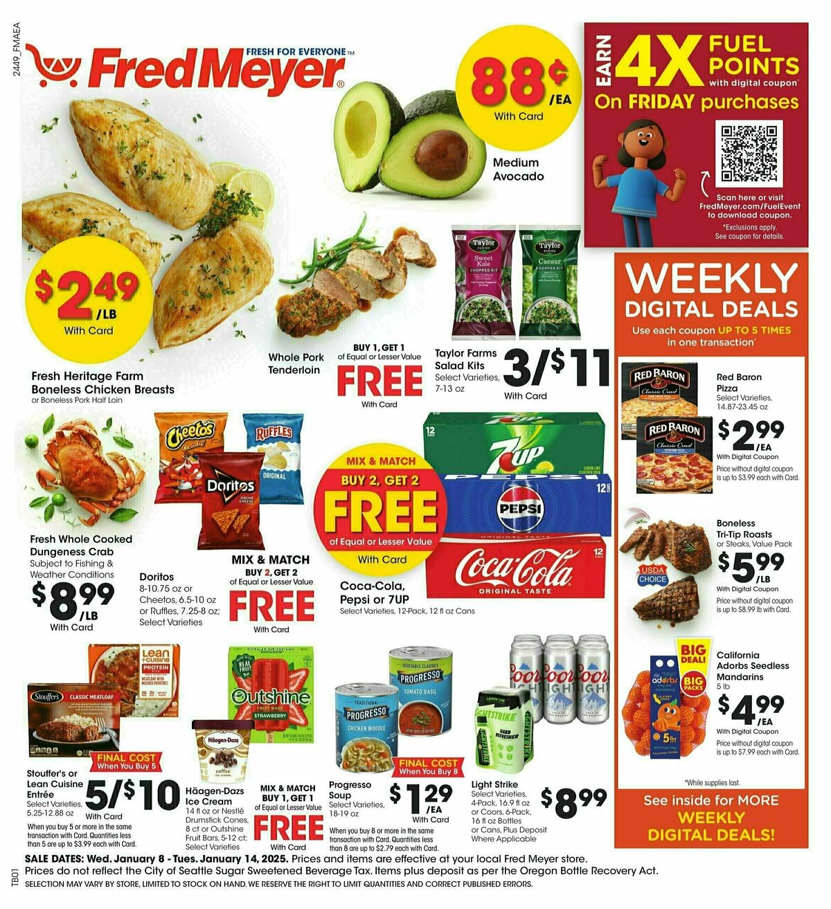 Fred Meyer Weekly Ad from January 8