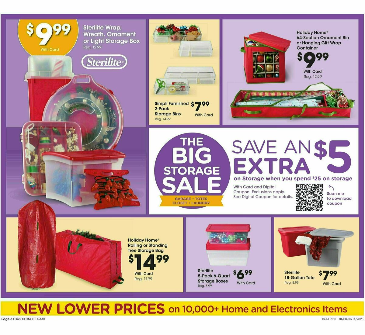 Fred Meyer Home & Apparel Weekly Ad from January 8