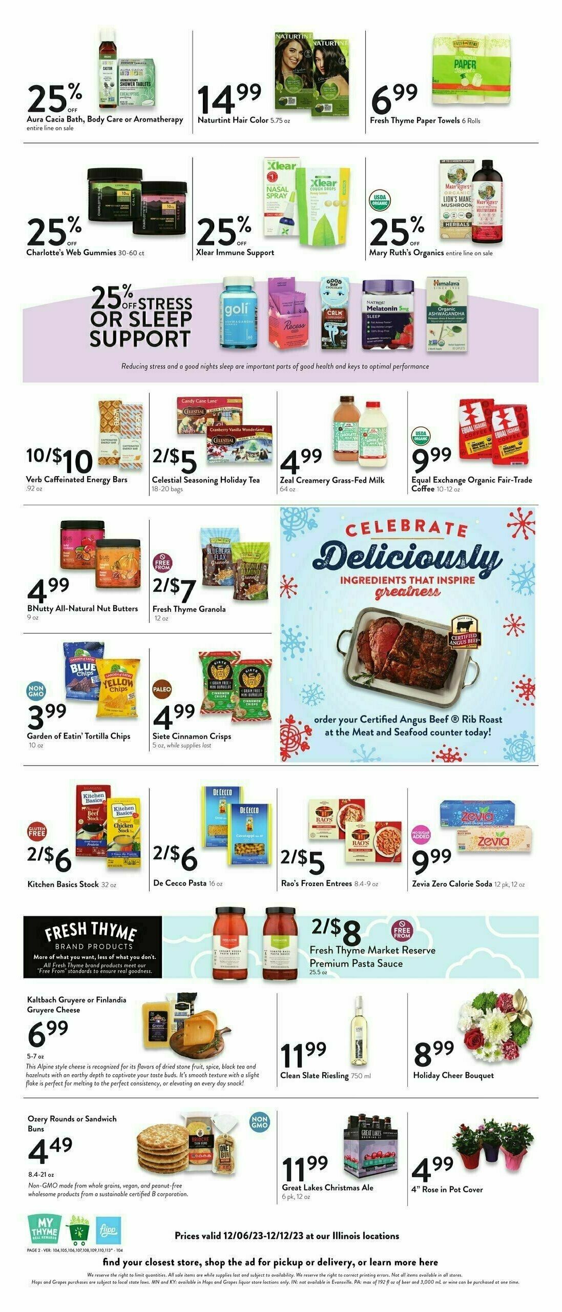 Fresh Thyme Farmers Market Weekly Ad from December 6