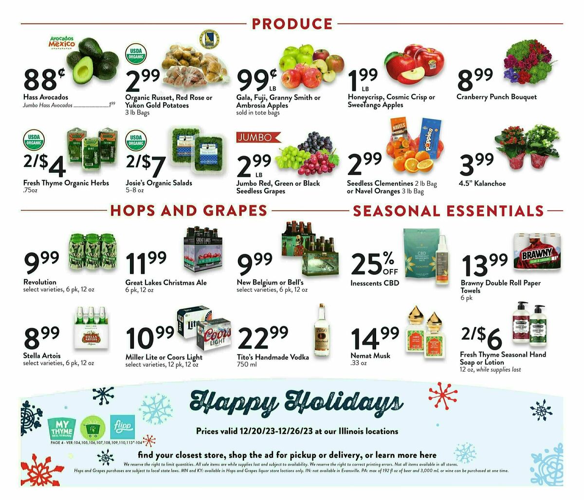 Fresh Thyme Farmers Market Weekly Ad from December 20