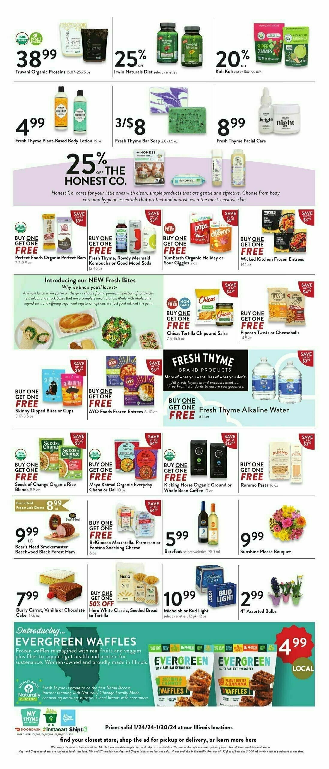 Fresh Thyme Farmers Market Weekly Ad from January 24