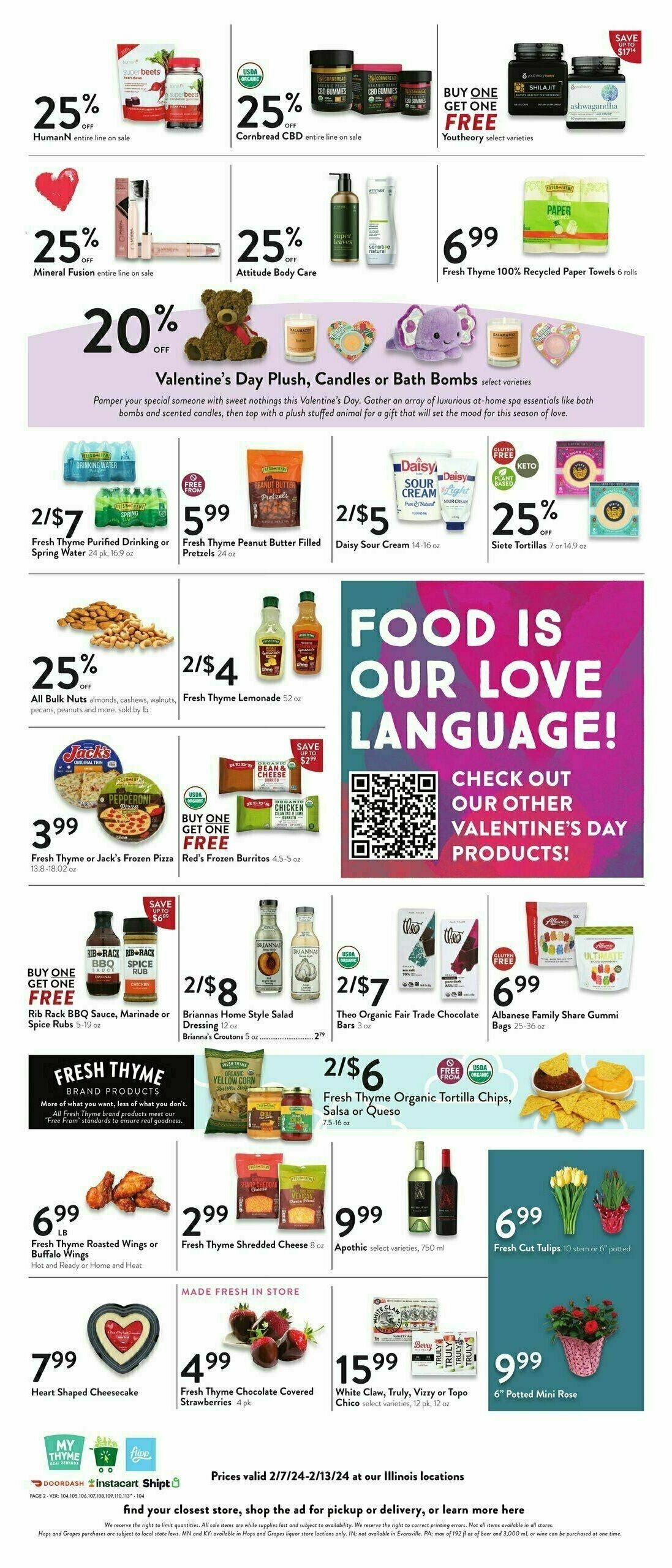 Fresh Thyme Farmers Market Weekly Ad from February 7