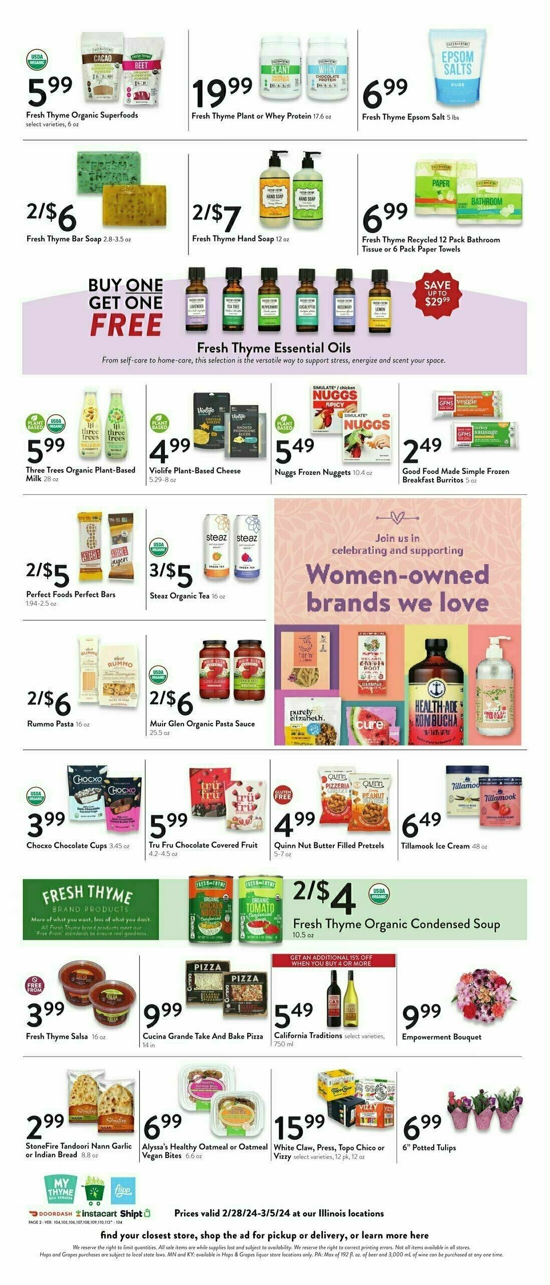 Fresh Thyme Farmers Market Weekly Ad from February 28