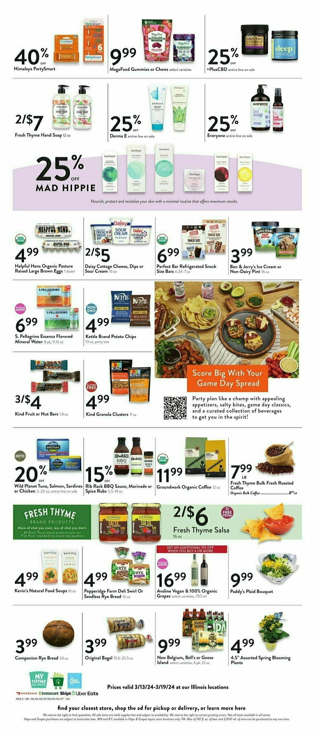 Fresh Thyme Farmers Market Weekly Ad from March 13