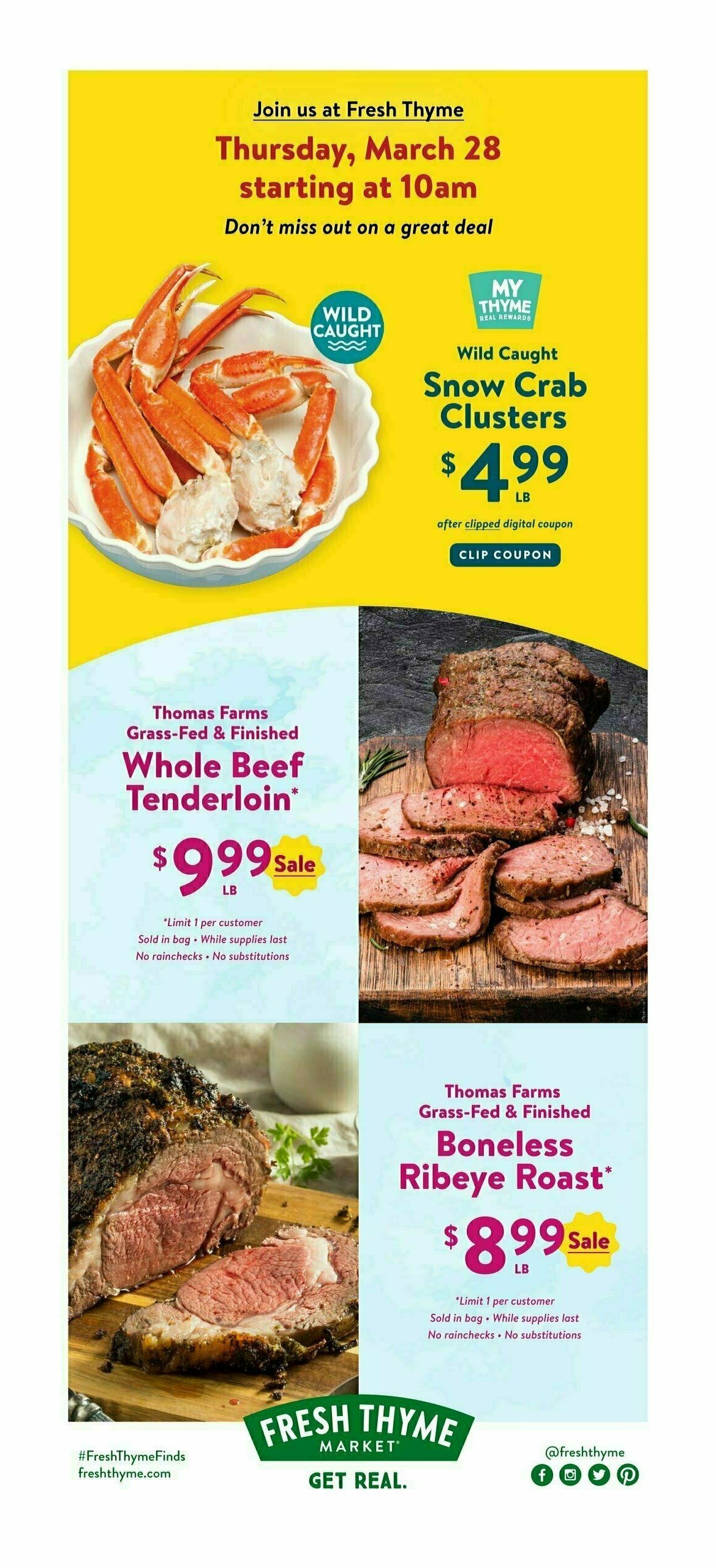 Fresh Thyme Farmers Market Weekly Ad from March 27