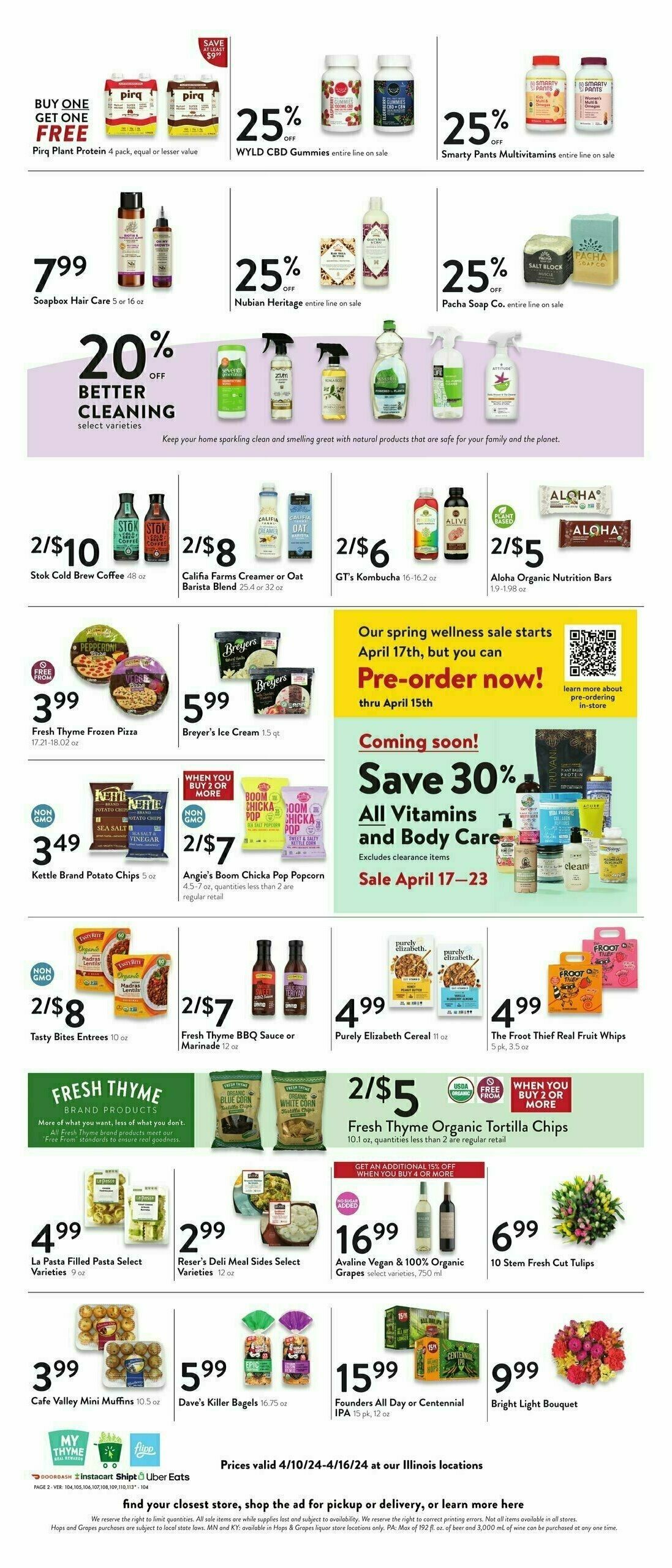 Fresh Thyme Farmers Market Weekly Ad from April 10