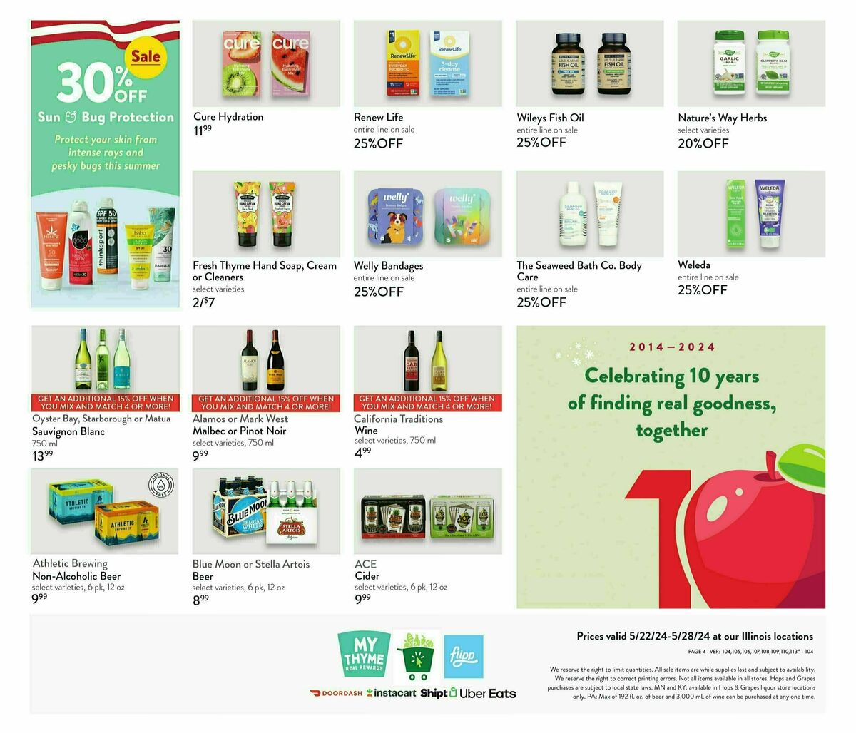 Fresh Thyme Farmers Market Weekly Ad from May 22