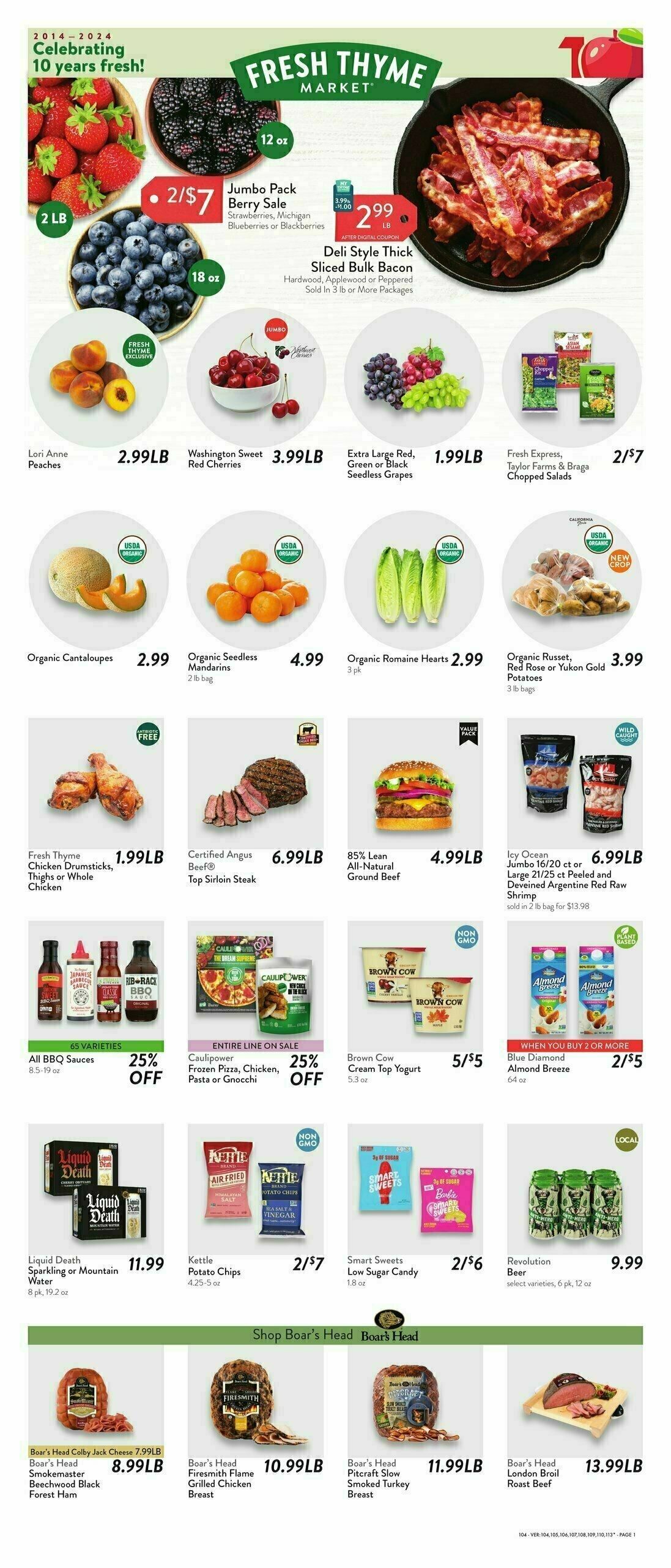 Fresh Thyme Farmers Market Weekly Ad from July 10