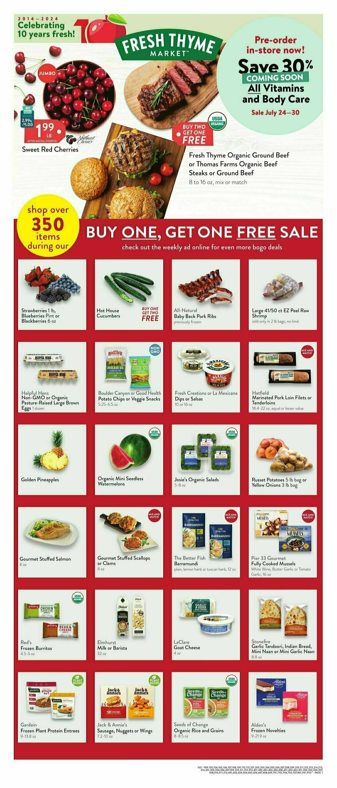 Fresh Thyme Farmers Market Weekly Ad from July 17