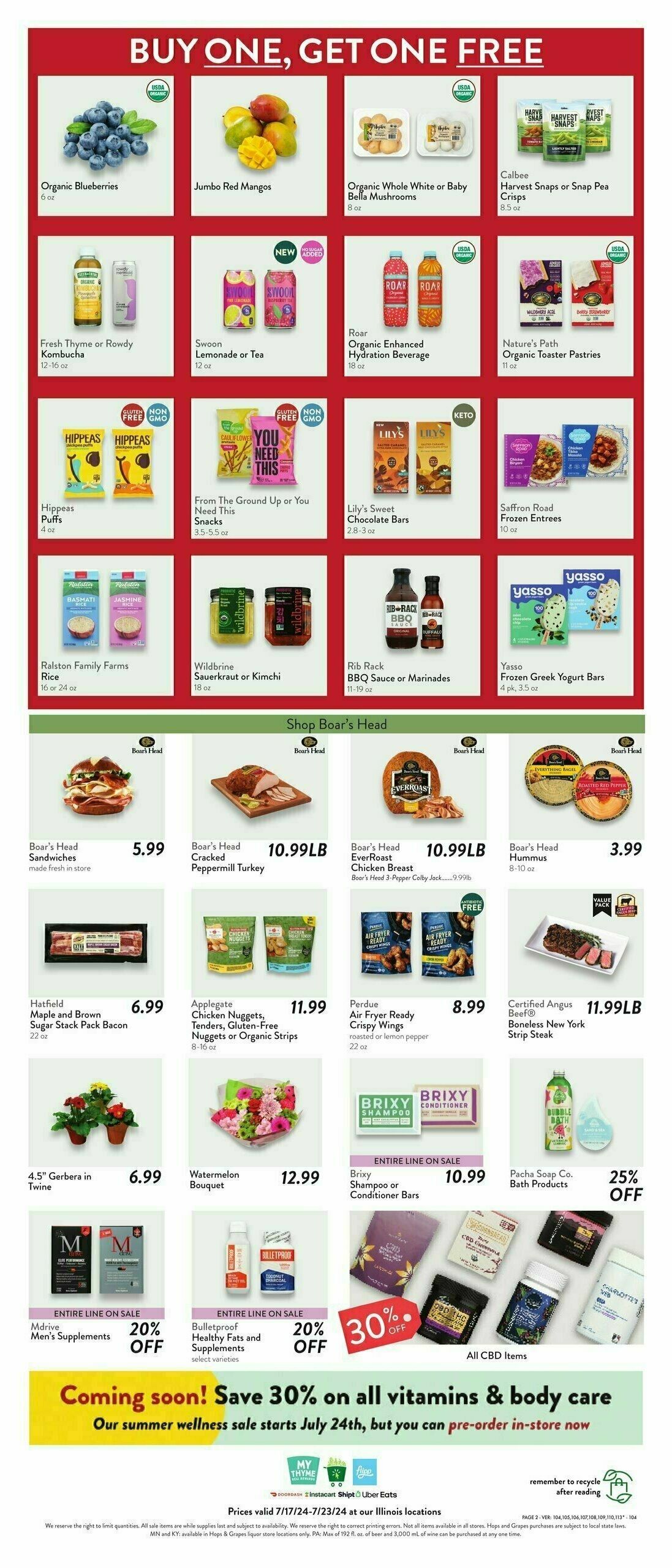 Fresh Thyme Farmers Market Weekly Ad from July 17