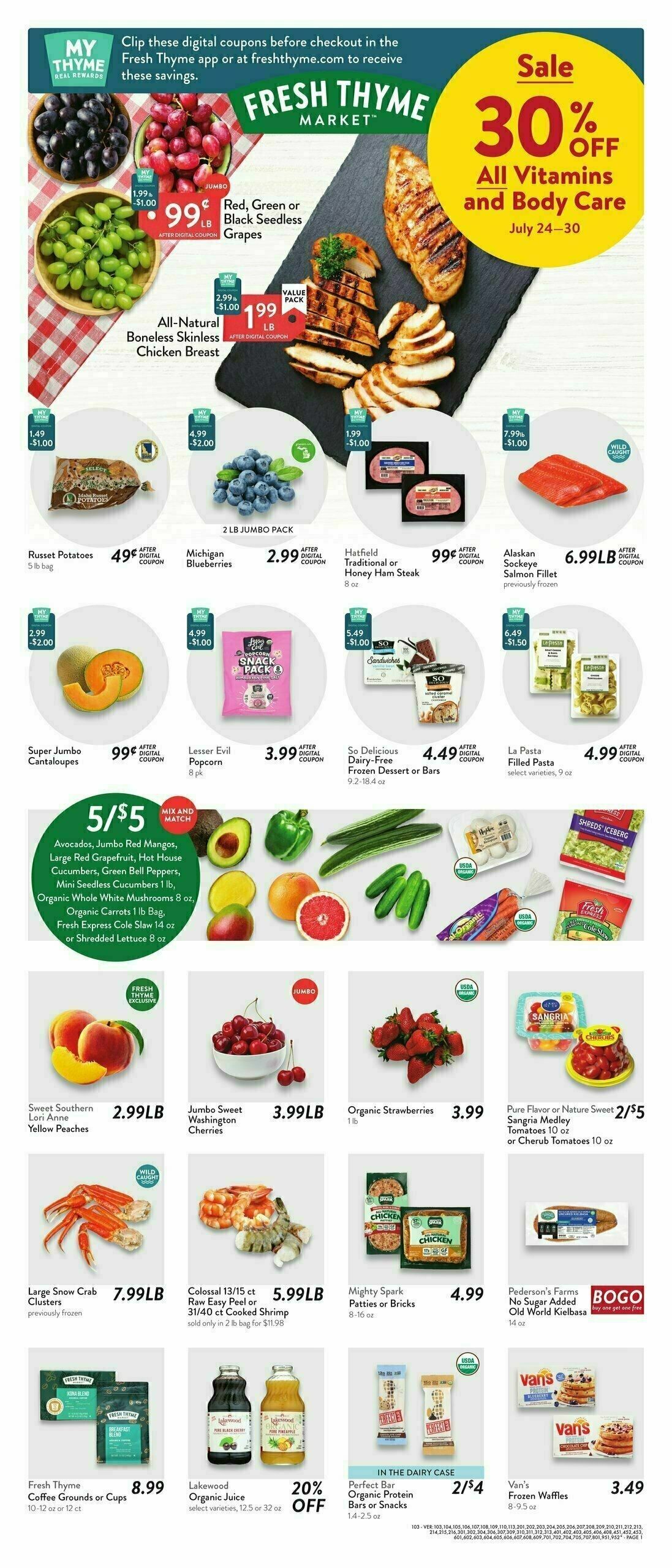 Fresh Thyme Farmers Market Weekly Ad from July 24