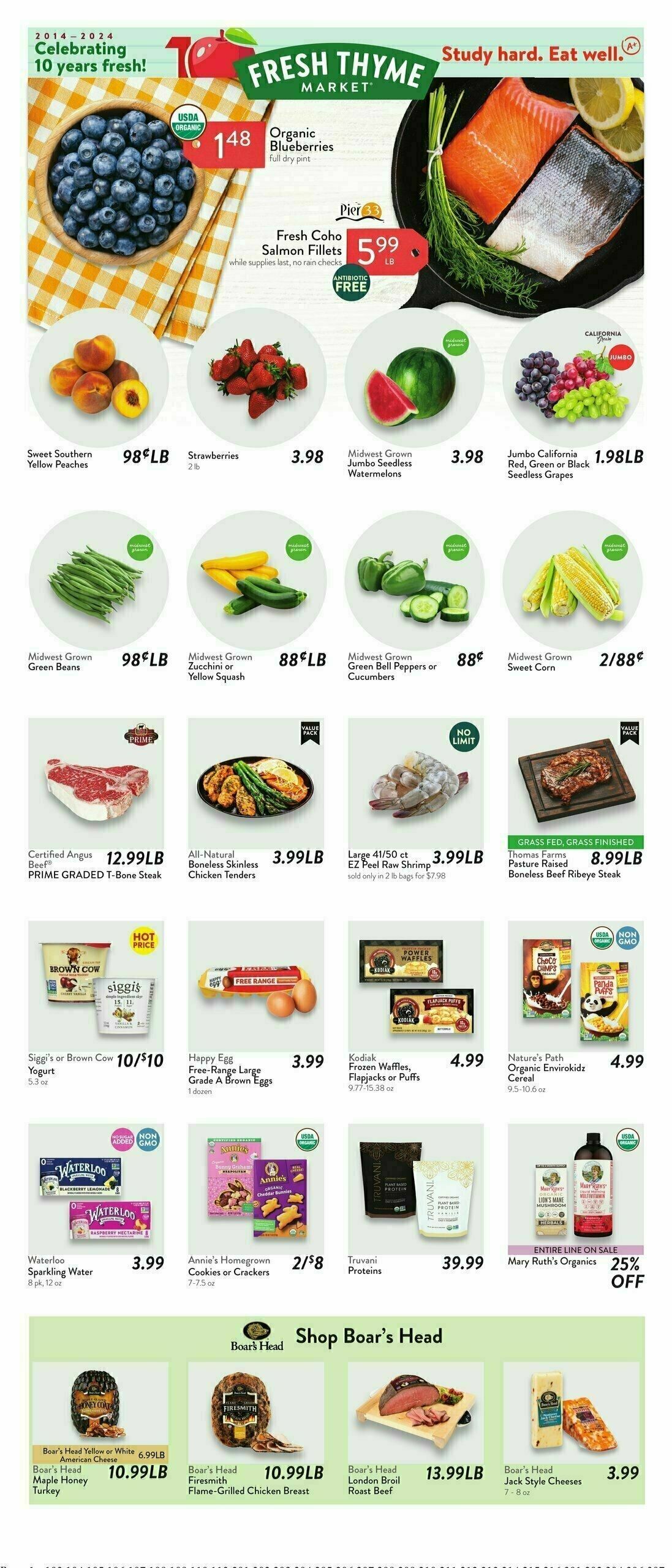 Fresh Thyme Farmers Market Weekly Ad from August 7