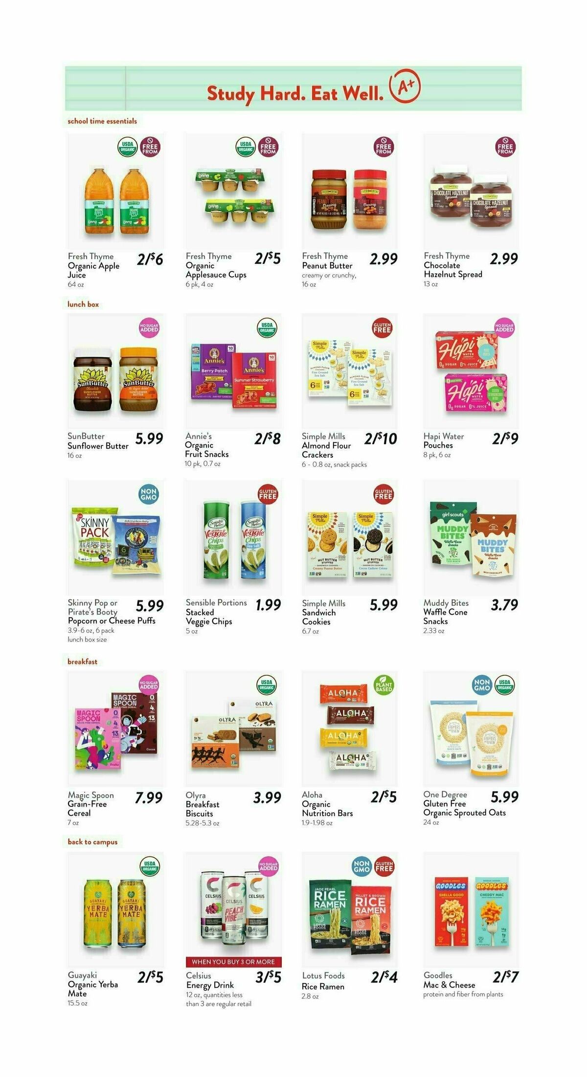 Fresh Thyme Farmers Market Weekly Ad from August 7