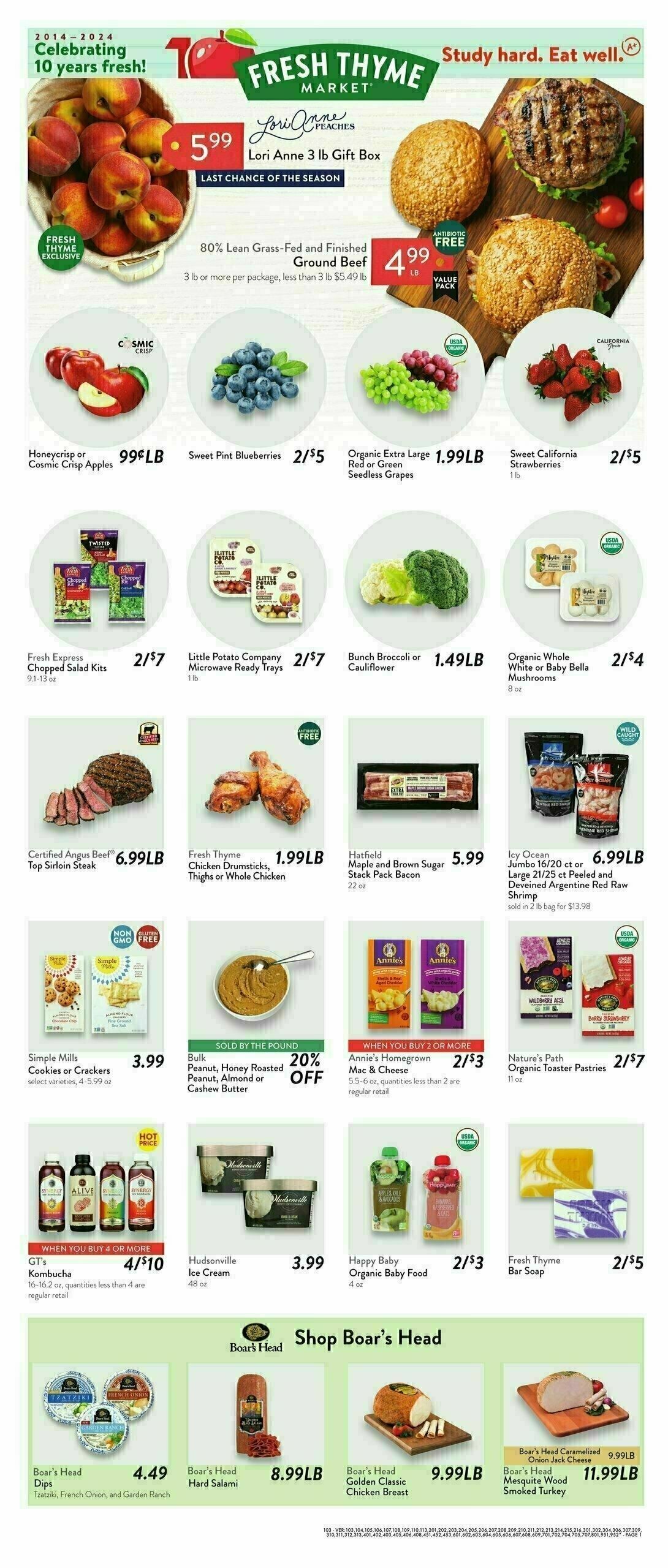 Fresh Thyme Farmers Market Weekly Ad from August 14