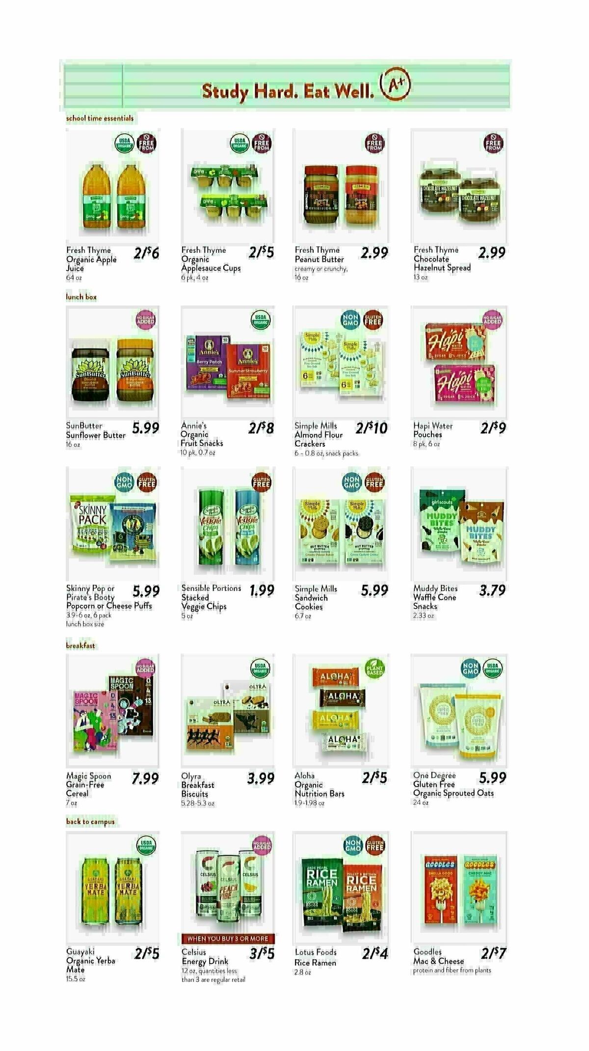 Fresh Thyme Farmers Market Weekly Ad from August 14