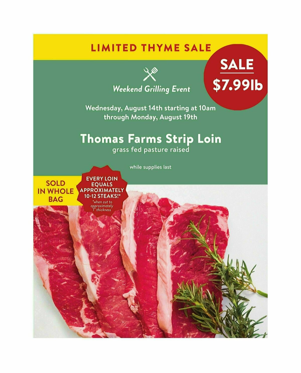 Fresh Thyme Farmers Market Weekly Ad from August 14