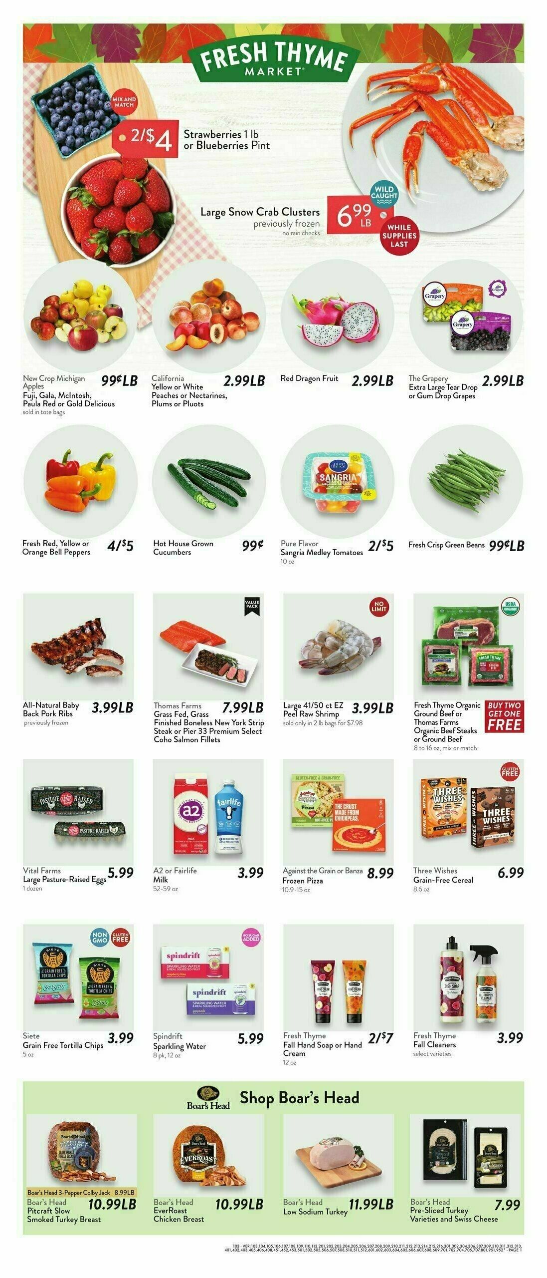 Fresh Thyme Farmers Market Weekly Ad from September 4