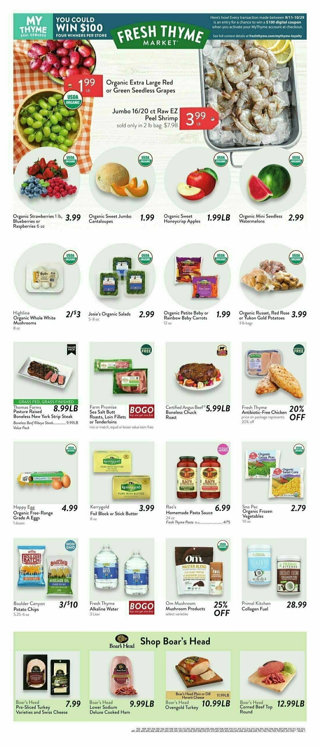 Fresh Thyme Farmers Market Weekly Ad from September 11