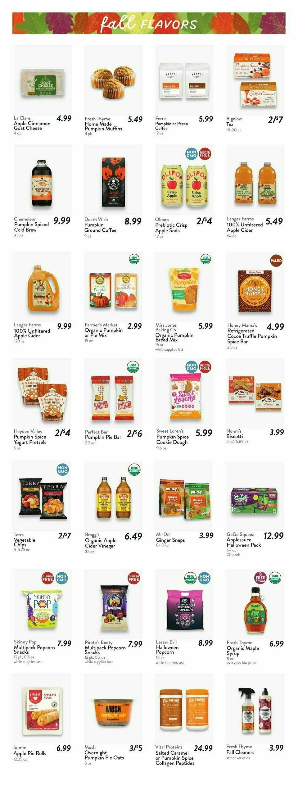 Fresh Thyme Farmers Market Weekly Ad from September 11