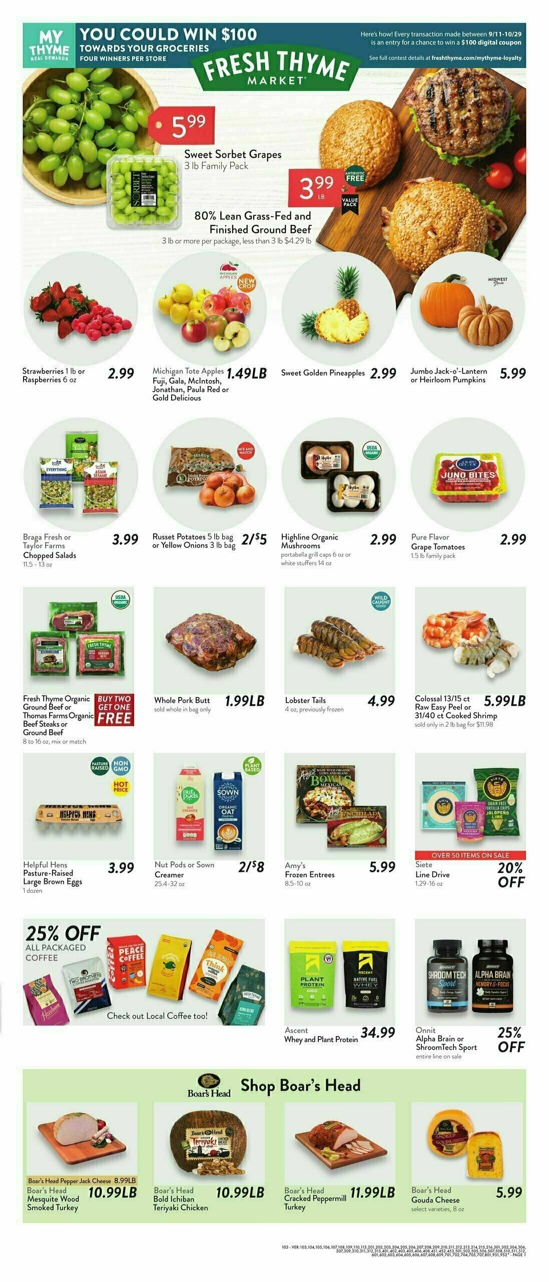 Fresh Thyme Farmers Market Weekly Ad from September 18