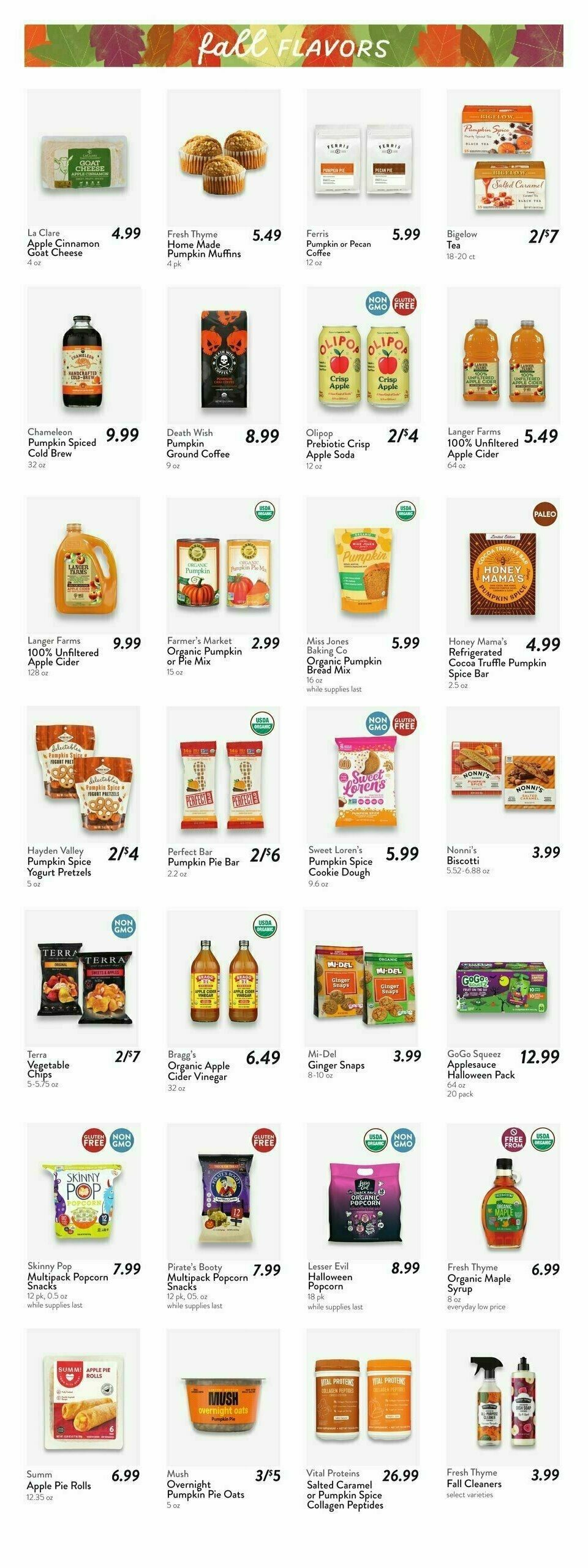 Fresh Thyme Farmers Market Weekly Ad from September 18