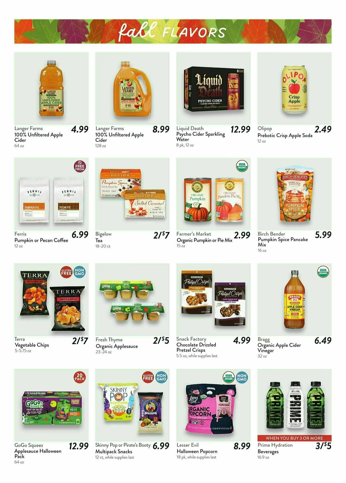 Fresh Thyme Farmers Market Weekly Ad from October 2