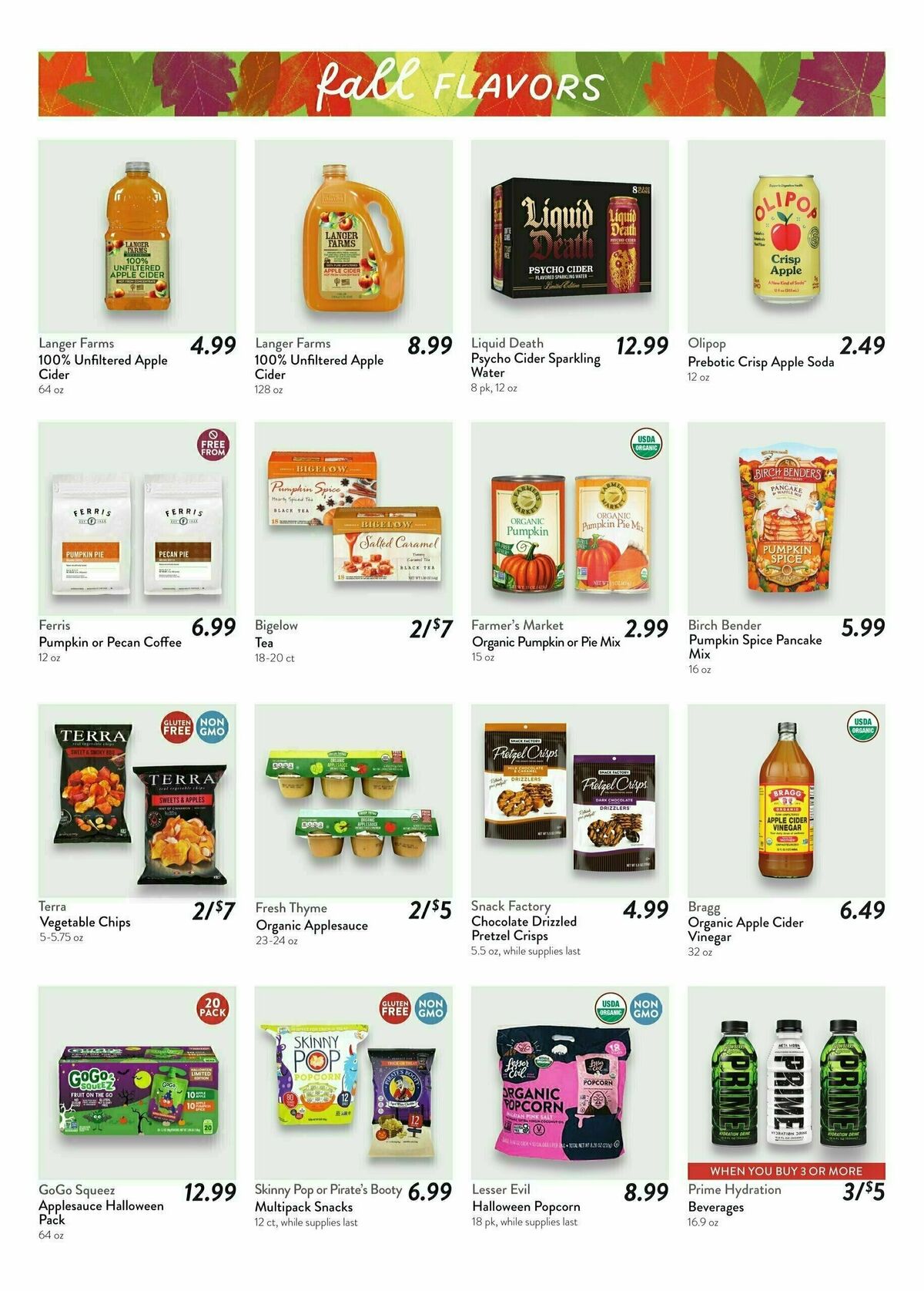 Fresh Thyme Farmers Market Weekly Ad from October 9