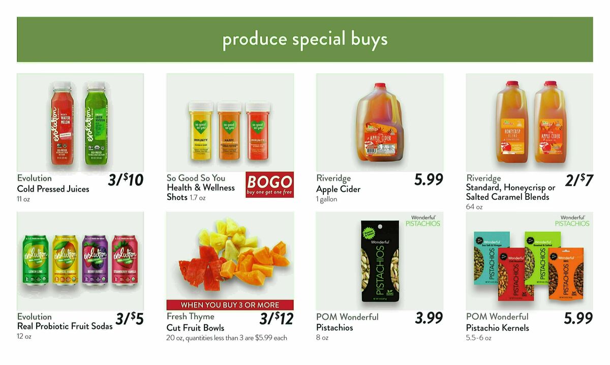 Fresh Thyme Farmers Market Weekly Ad from October 16