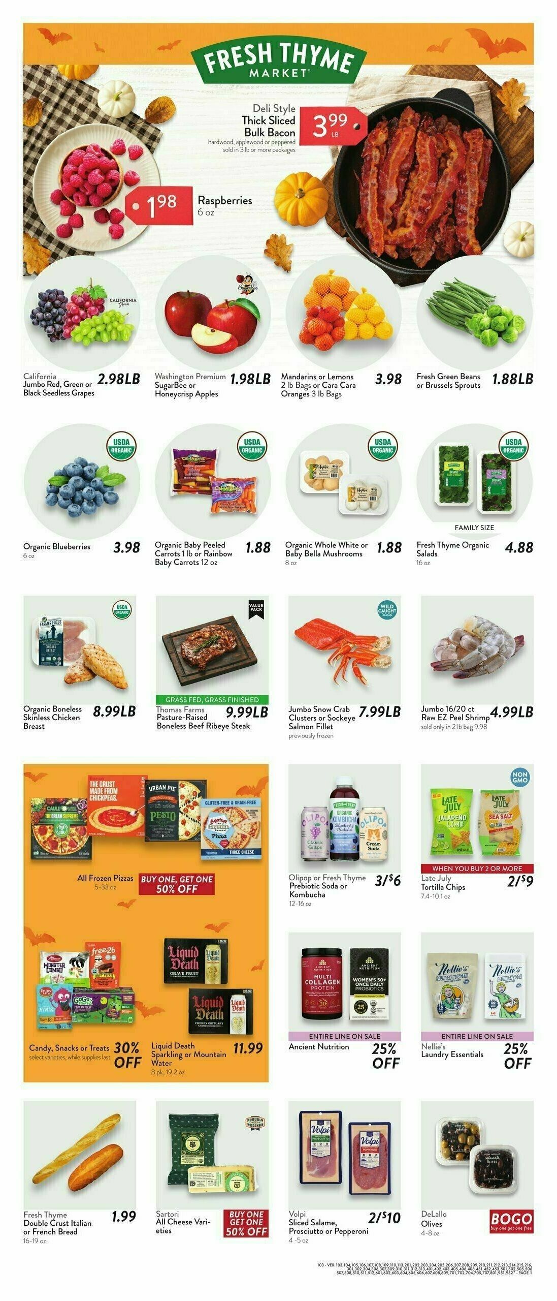 Fresh Thyme Farmers Market Weekly Ad from October 23