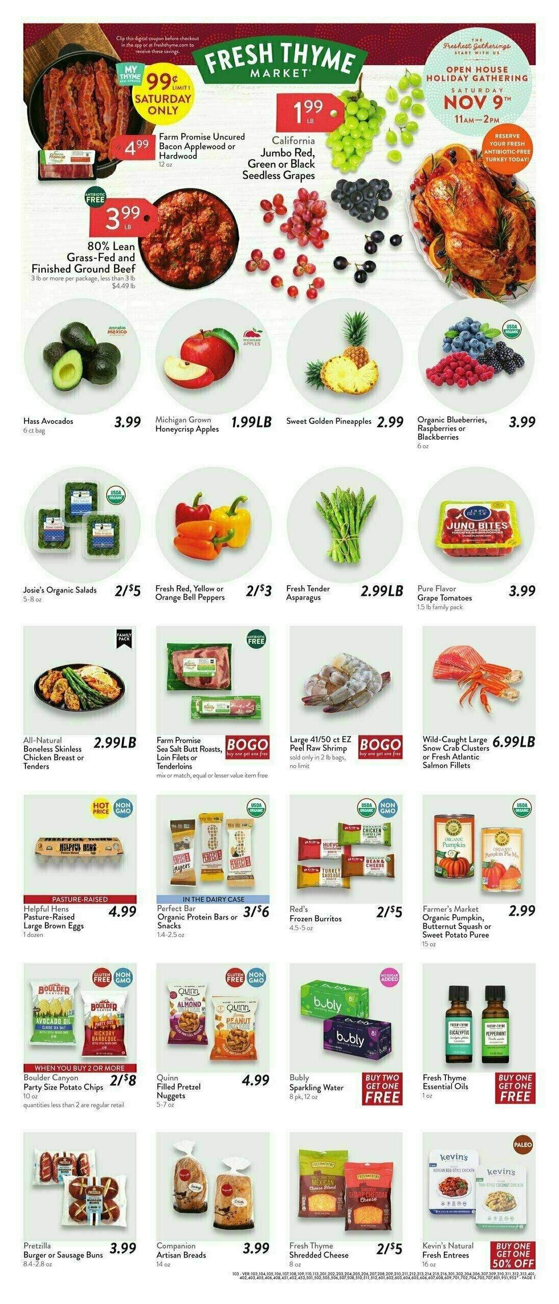 Fresh Thyme Farmers Market Weekly Ad from November 6