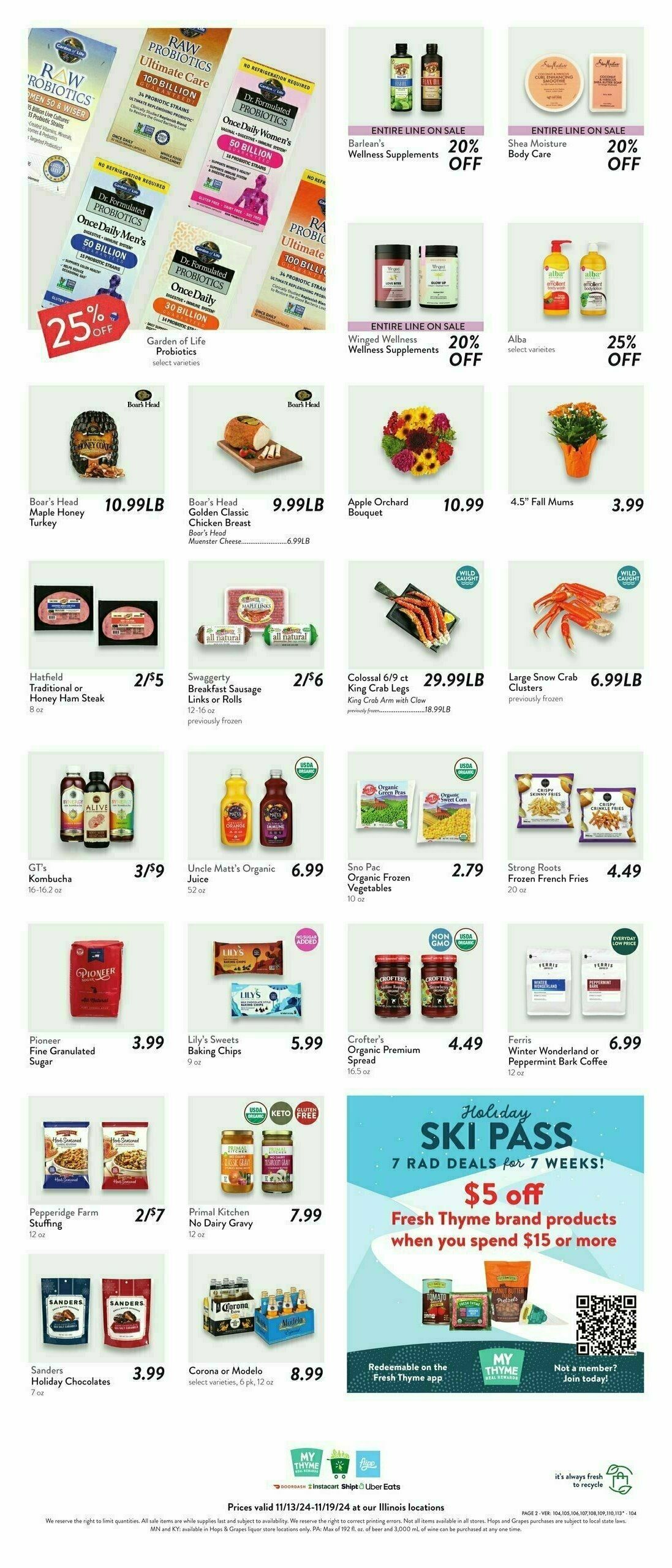 Fresh Thyme Farmers Market Weekly Ad from November 13