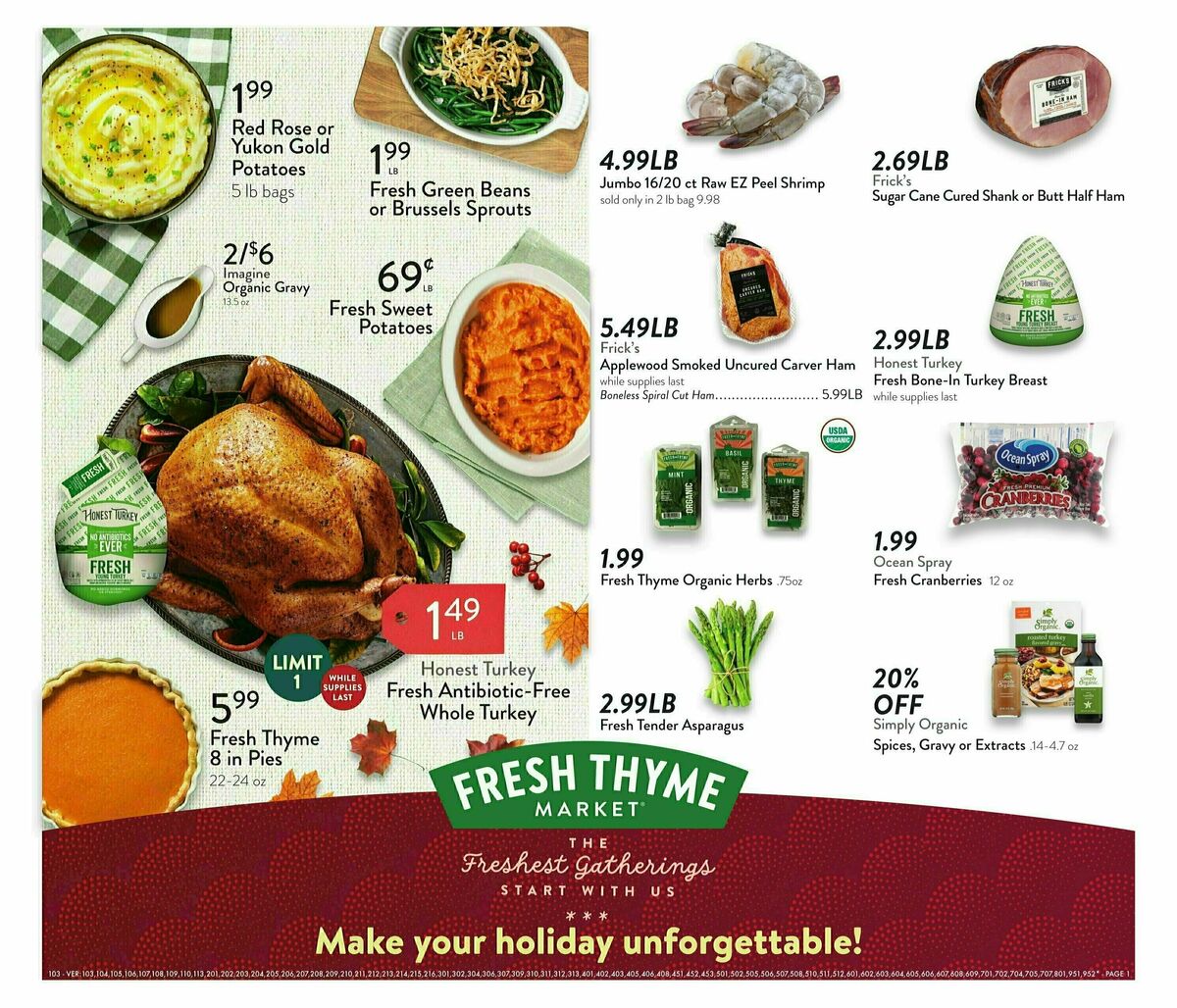 Fresh Thyme Farmers Market Weekly Ad from November 20