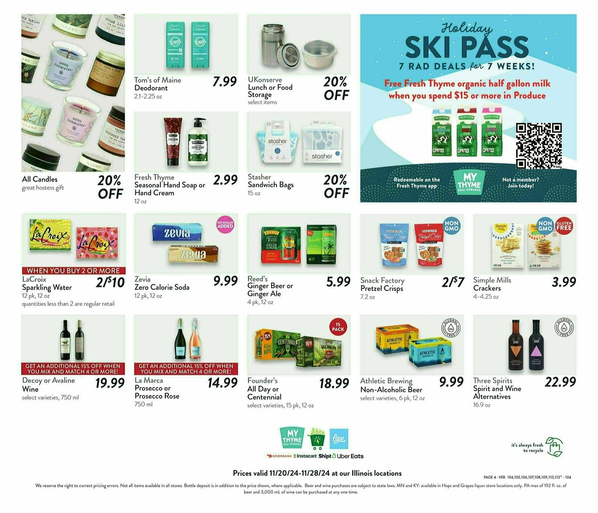 Fresh Thyme Farmers Market Weekly Ad from November 20