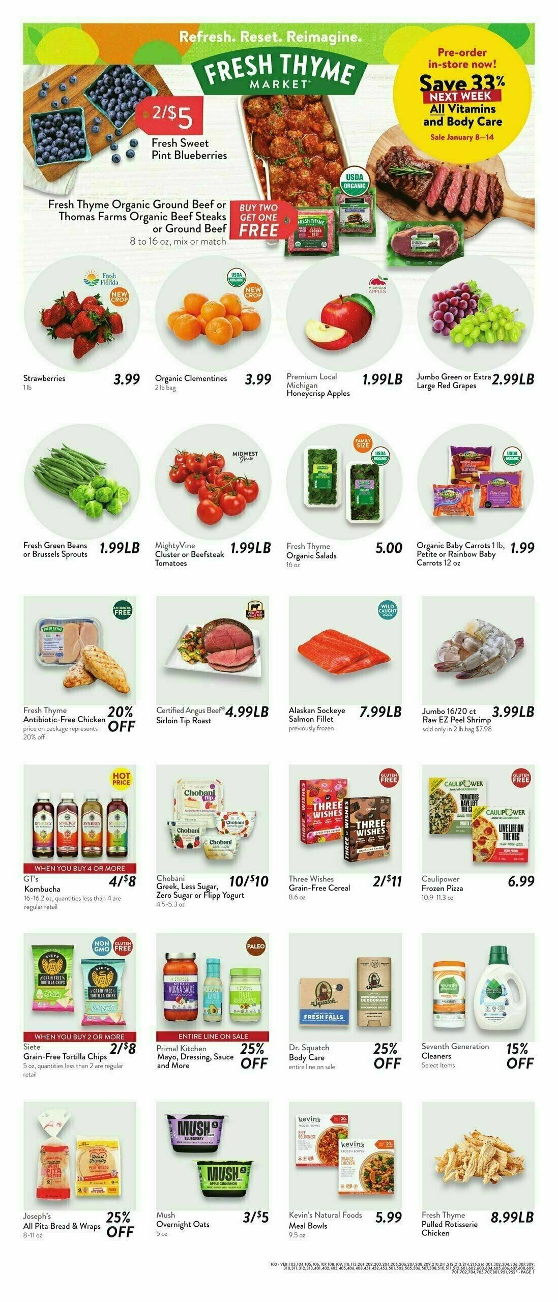 Fresh Thyme Farmers Market Weekly Ad from January 1