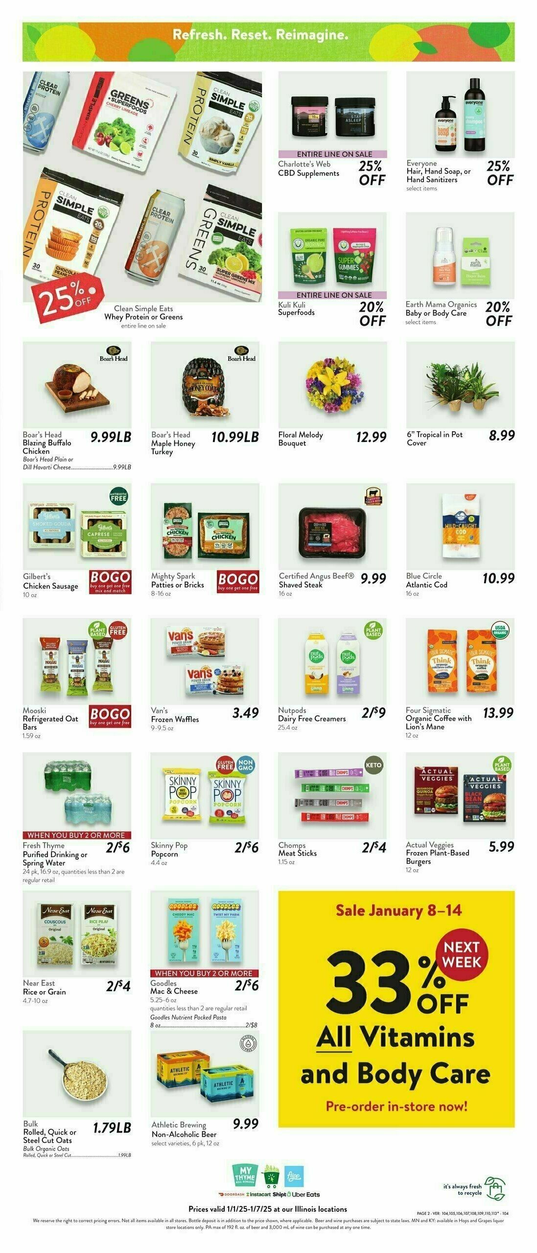 Fresh Thyme Farmers Market Weekly Ad from January 1