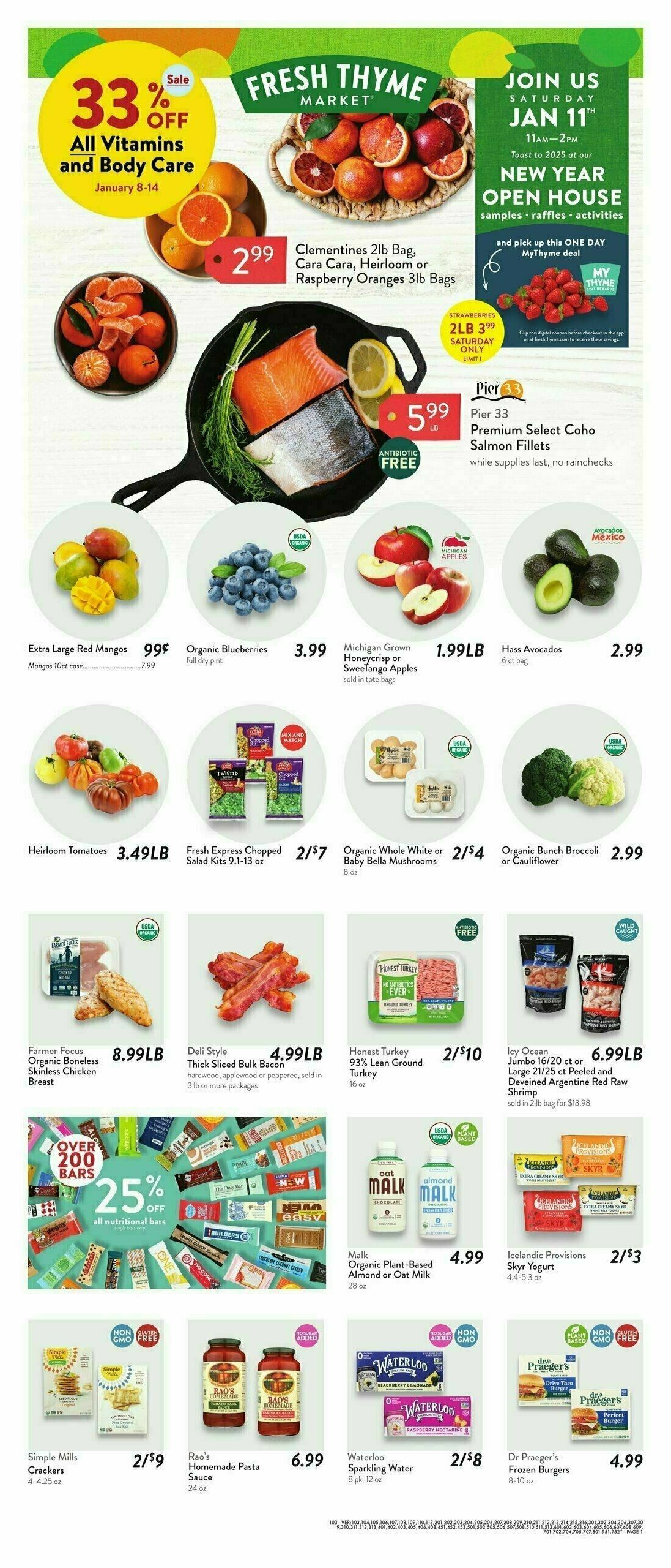 Fresh Thyme Farmers Market Weekly Ad from January 8