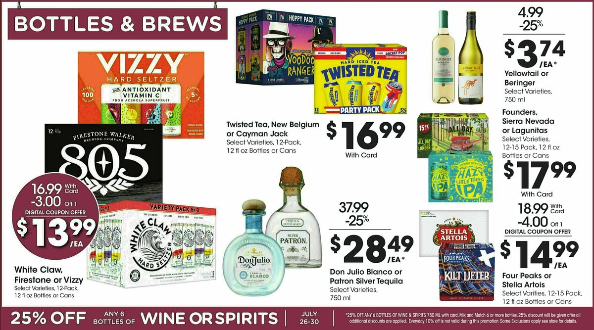 Fry's Food Weekly Ad from July 26