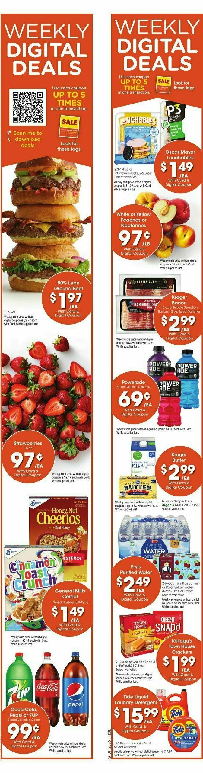 Fry's Food Weekly Ad from July 26