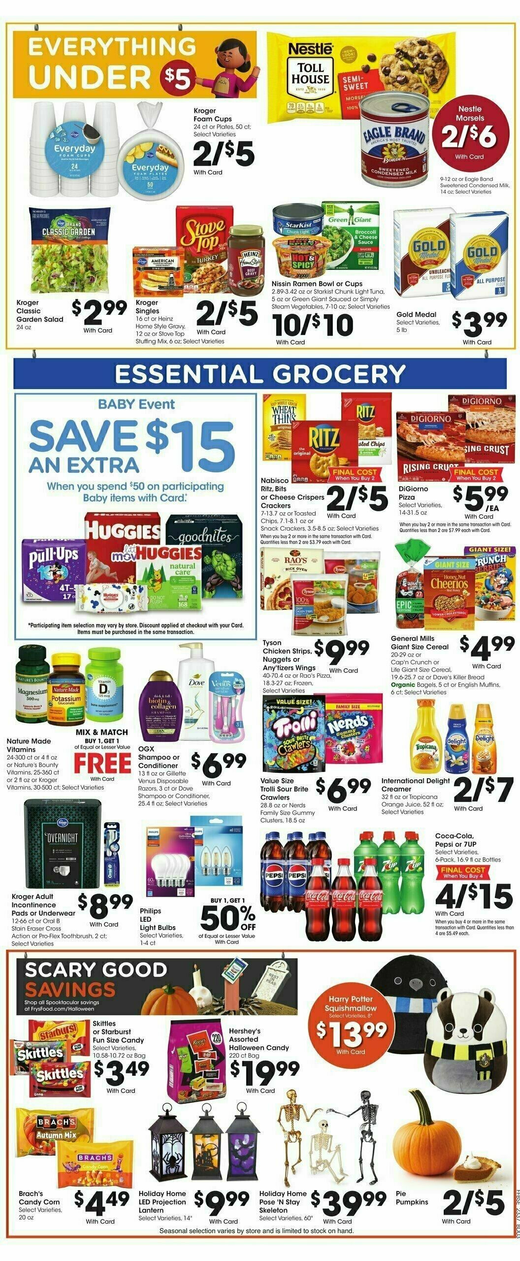 Fry's Food Weekly Ad from October 11
