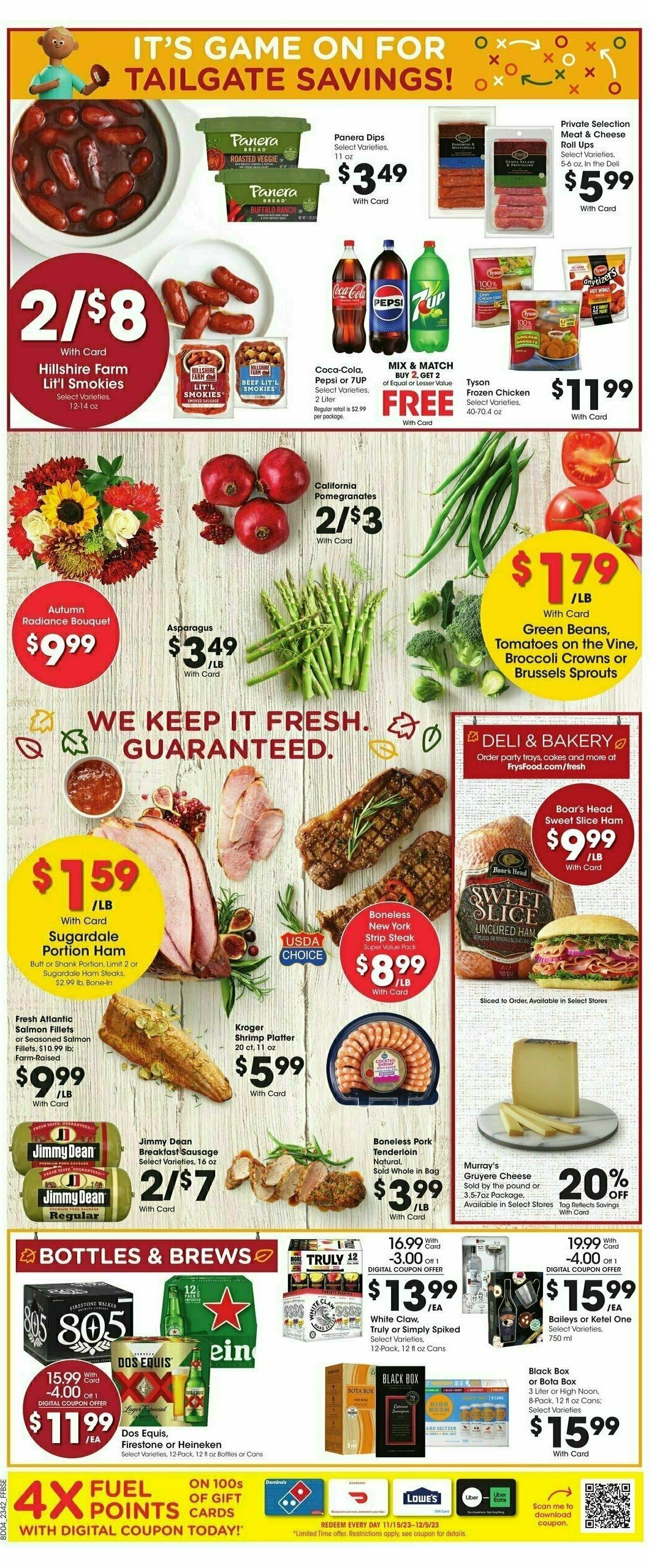 Fry's Food Weekly Ad from November 15