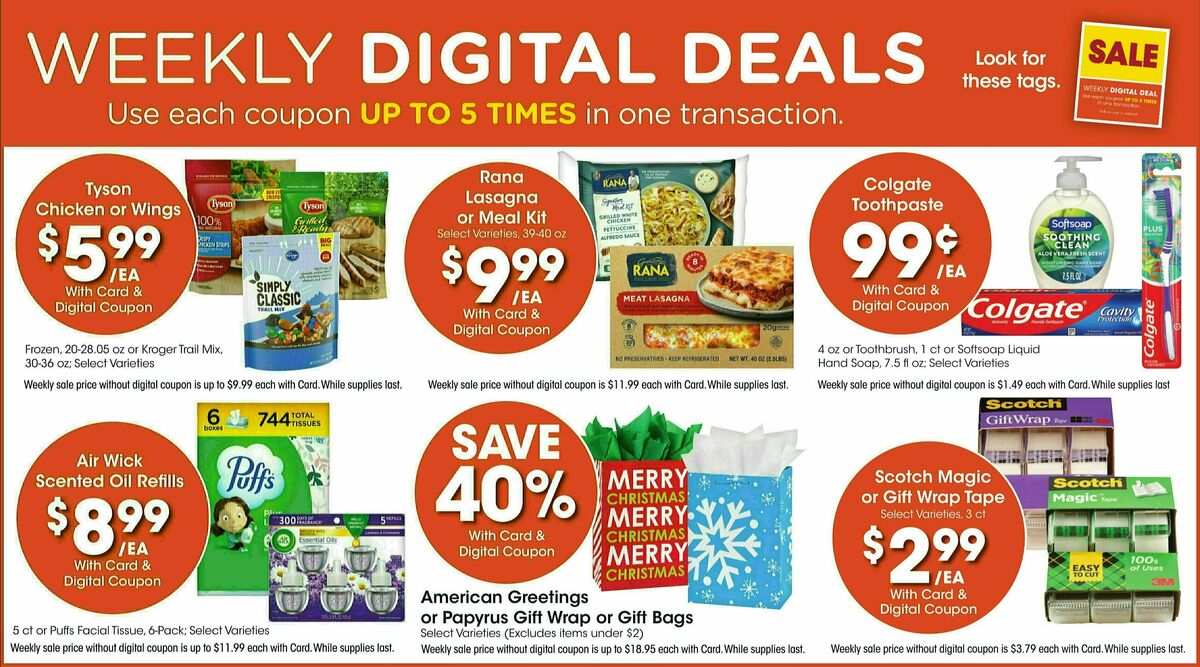 Fry's Food Weekly Ad from November 29