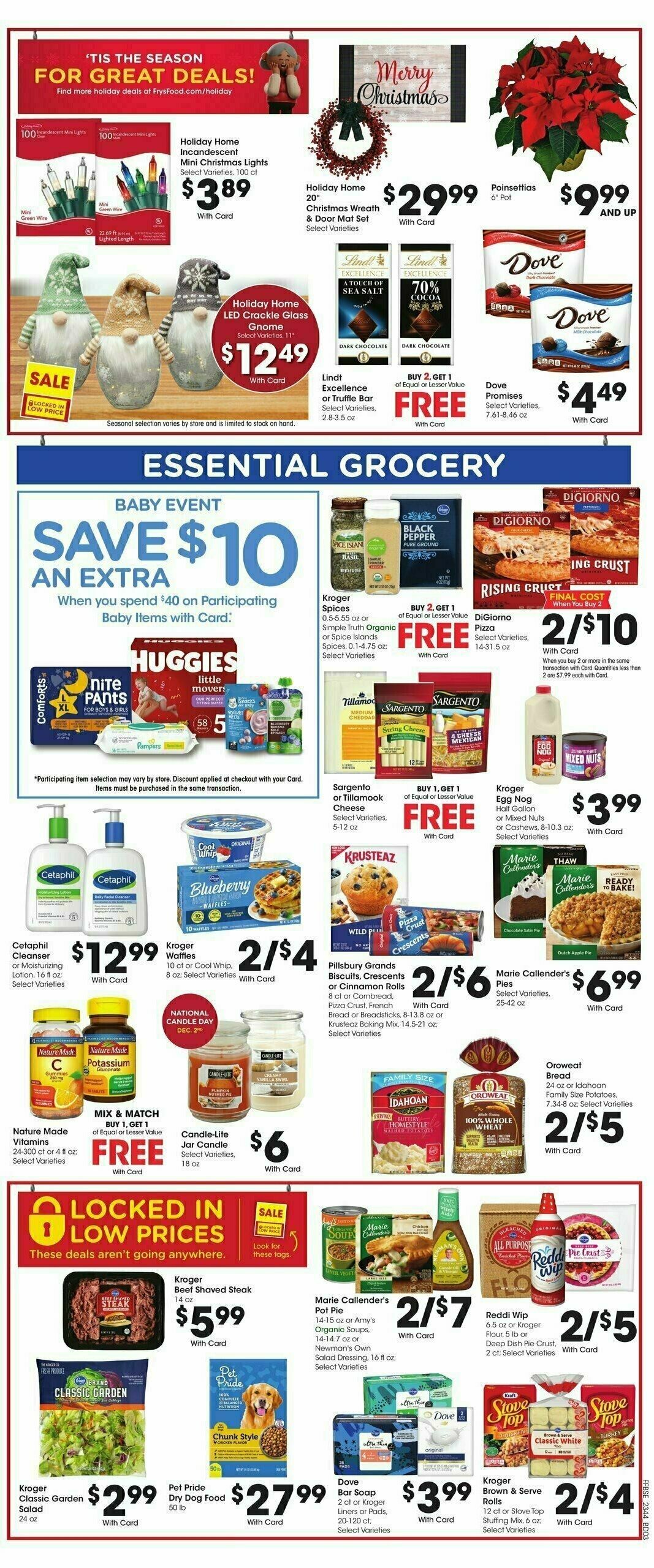 Fry's Food Weekly Ad from November 29